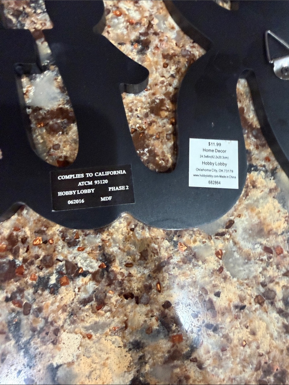 Hobby Lobby Black Script Kitchen Sign - Picture 2 of 2